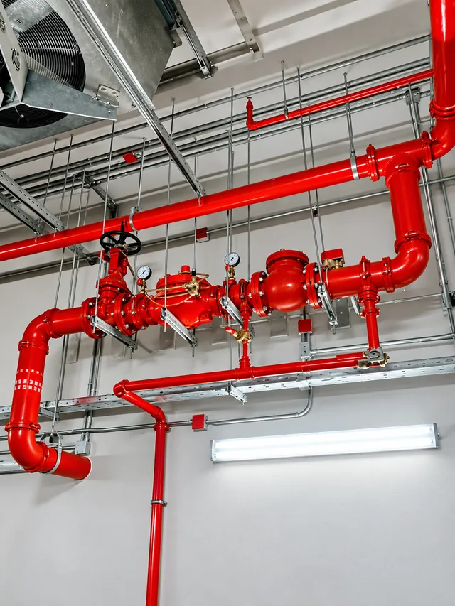 Sprinkler alarm-valve station